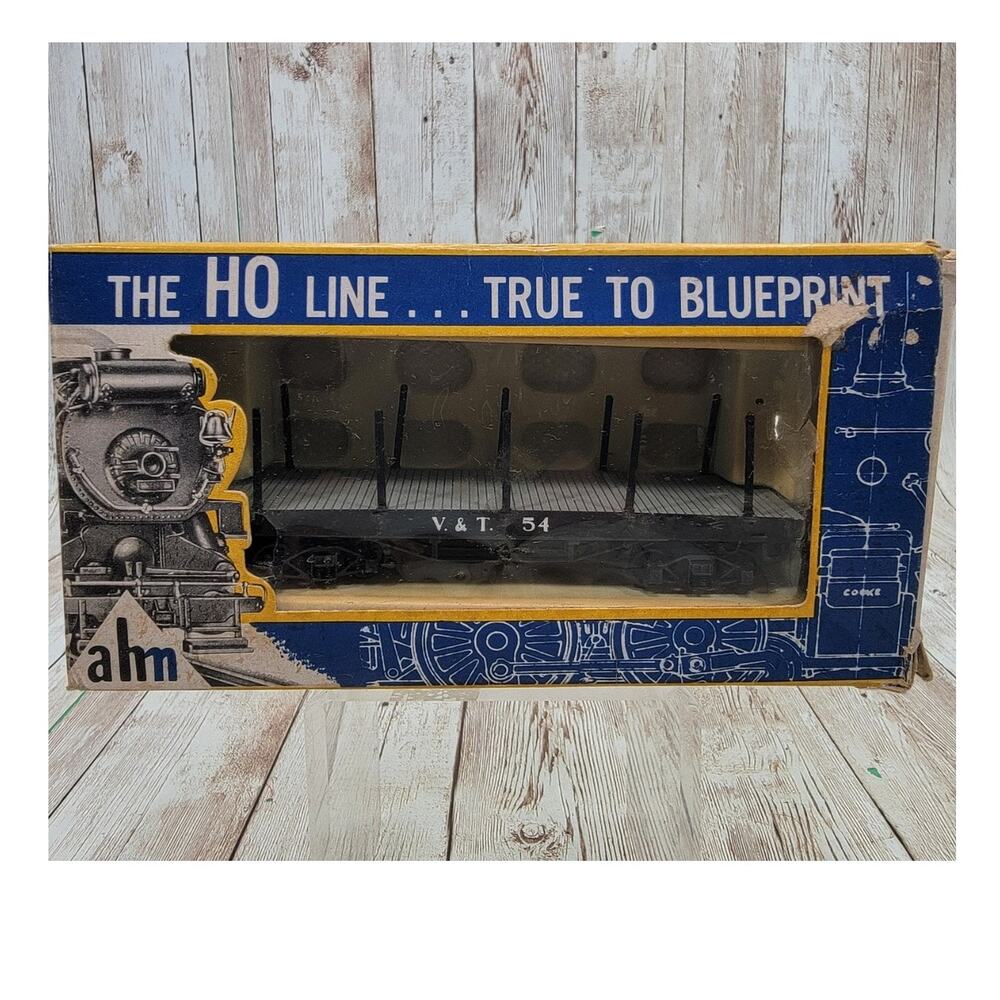 A.H.M. HO SCALE V & TRAIN M No 6245 OLDTIME FLAT CAR V & TRR